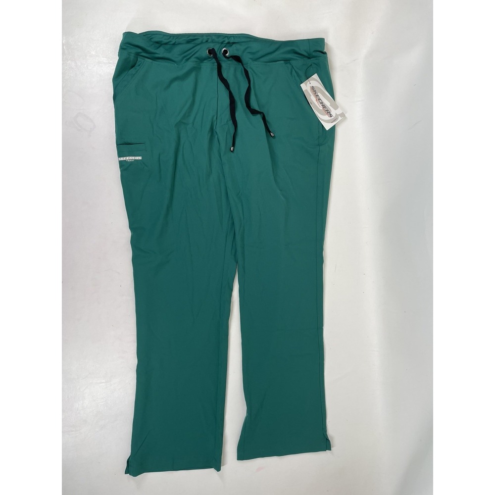 Skechers Barco 3PKT Drawcord Knit Waist Pants Womens Size LT Hunter Green NWT‎